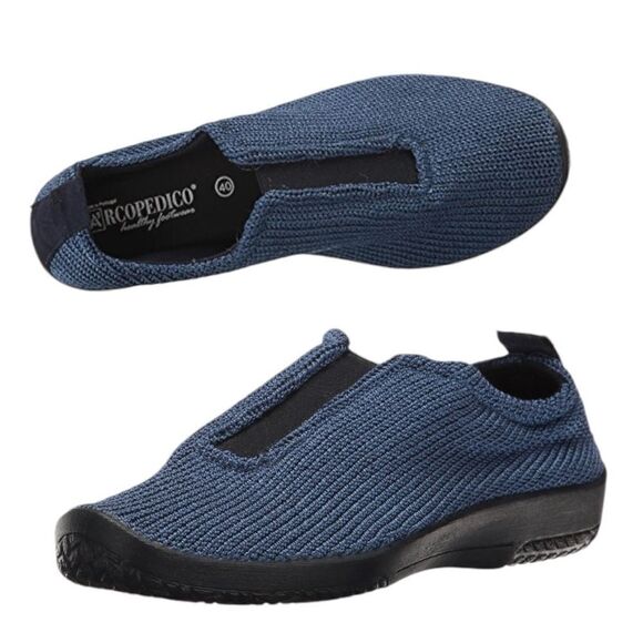 ARCOPEDICO Women’s ES Knit Slip On Shoes in the Size 40/9-9.5 US Size in Denim - Picture 1 of 13